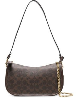 COACH Waverly Signature ショルダーバッグ - グレー