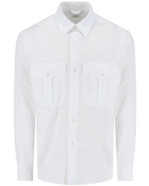Aspesi Button-Down Chest-Pockets Shirt - White