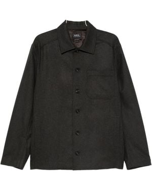 A.P.C. Long Sleeve Shirt - Black