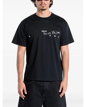 HELIOT EMIL Fulgens Graphic-Print T-Shirt - Black