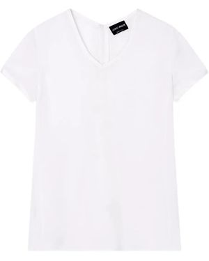 Giorgio Armani V-Neck T-Shirt - White
