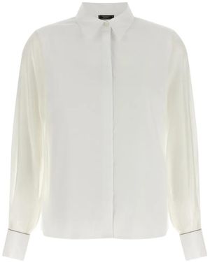 Peserico Punto Luce Long-Sleeve Shirt - White
