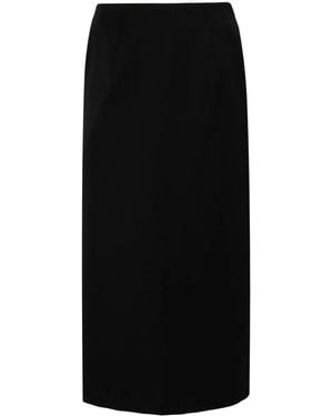 Simone Rocha Flap-Detail Midi Skirt - Black