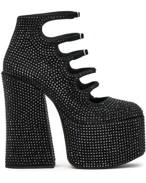 Marc Jacobs The Kiki 160mm Rhinestone Ankle Booties - Black
