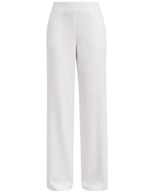 Patrizia Pepe Palazzo Crêpe Trousers - White