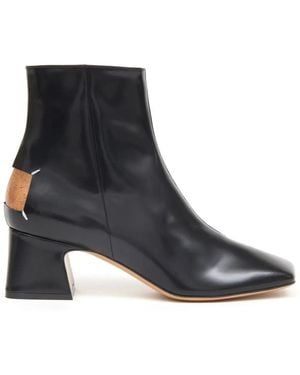 Maison Margiela Décortiqué 60Mm Four-Stitch Boots - Black