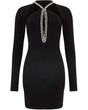 Roberto Cavalli Cut-Out Mini Dress - Black