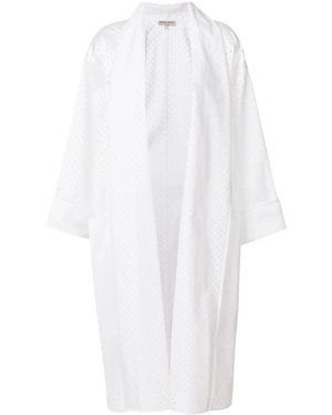 PUCCI Abrigo oversize con ojales - Blanco