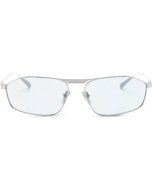 Balenciaga Geometric-Frame Sunglasses - White