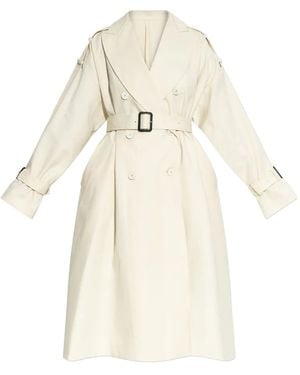 Givenchy Long Trench Coat With Belt - Natural