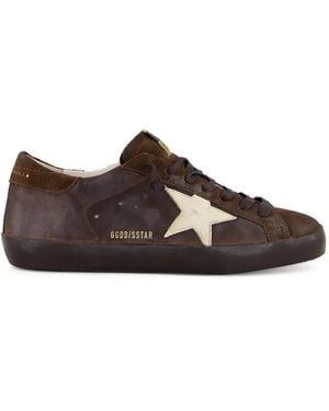 Golden Goose Super-Star Trainers - Brown