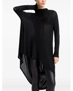 MARCELLA Tunica Iris Asimmetrica - Nero