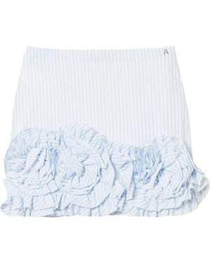 Twinset Ruffle-detail Miniskirt - Blue