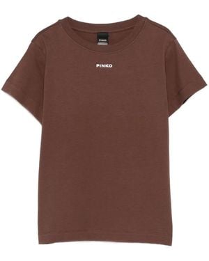 Pinko ロゴ Tシャツ - ブラウン