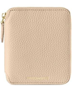 Maison De Sabre Zip Around Wallet - Natural