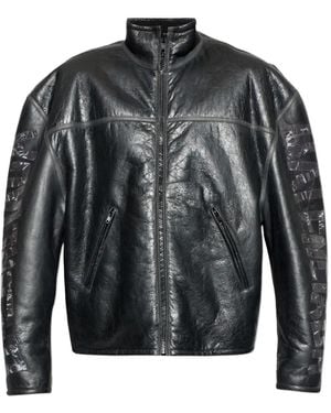 Balenciaga Logo-Tape Jacket - Black