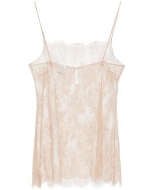 Carine Gilson Silk Camisole - Natural
