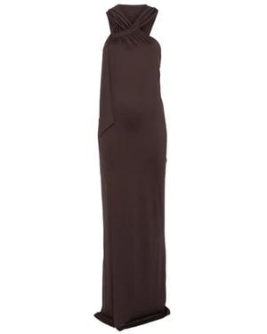 Aniye By Hooded Side-Slit Dress - Purple