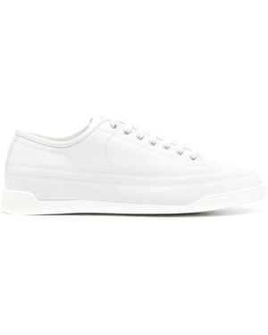 John Lobb Courrt Leather Trainers - White