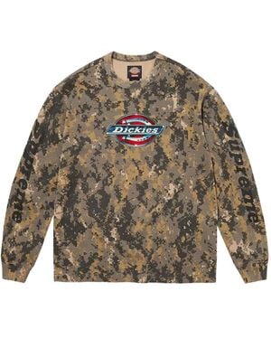 Supreme X Dickies Thermal Camouflage-Pattern Sweatshirt - Green