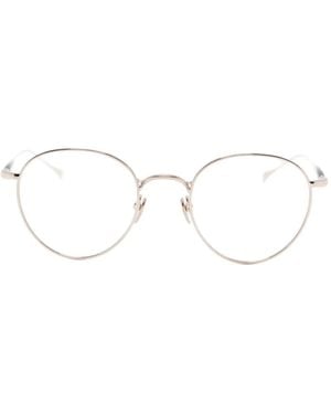 Masunaga Gms-128T Brille Mit Rundem Gestell - Natur