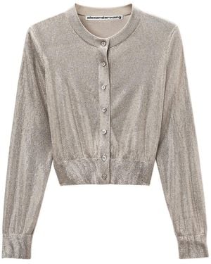 Alexander Wang Cardigan Con Decorazione - Grigio