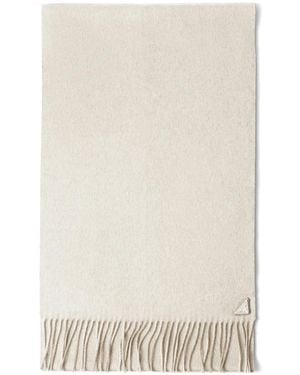 Prada Bufanda con logo - Neutro