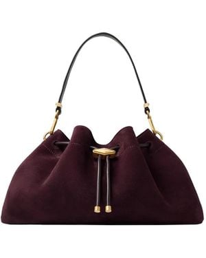 Jimmy Choo Bolso De Hombro Cinch Mediano De Ante - Morado