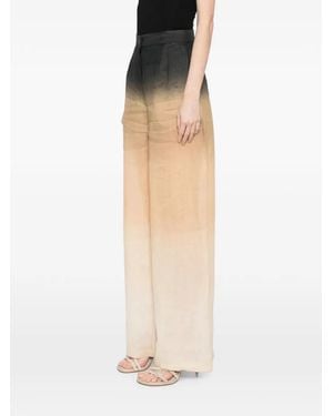 Tessitura Body Couture Weite Hose Mit Farbverlauf-Optik - Weiß