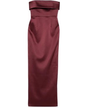 The New Arrivals Ilkyaz Ozel Strapless Jurk - Rood