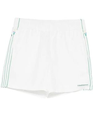 CASABLANCA Badeshorts Mit Logo-Print - Weiß