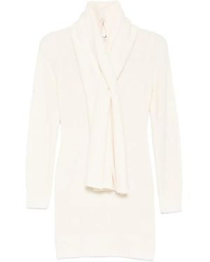 AYA MUSE Amar Scarf Mini Dress - White