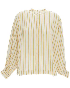 Casey Casey Liney Short-Sleeved Striped Shirt - Natural