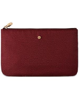 Borbonese Busta Zip-Top Wallet - Red