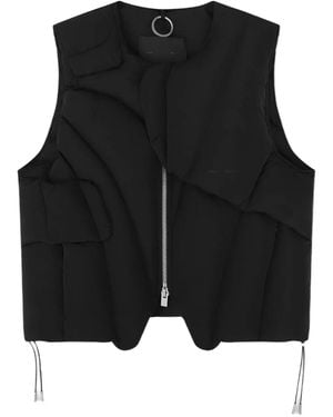 HELIOT EMIL Quilted Gilet - Black