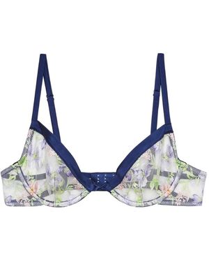 Fleur du Mal Sujetador Bordado - Azul