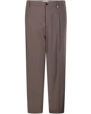 Myths Pleated Trousers - Brown