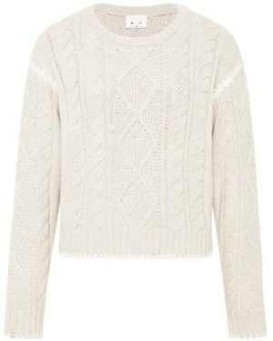 The Upside Maglione Xanthe Girocollo - Bianco