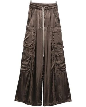 Rick Owens Cargo Drawstring Palazzo Pants - Brown