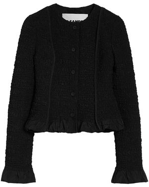 Jil Sander Chaqueta Puños-Dobladillo Drap Negro - Black