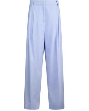 Liu Jo Linen Palazzo Pants - Blue