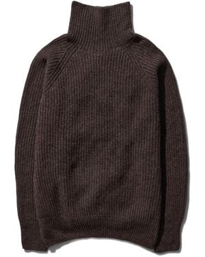Another Aspect 4.0 Ribbed-Knit Sweater - Brown