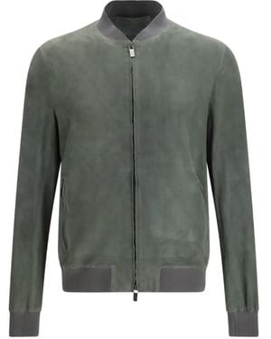 Salvatore Santoro Zip-Up Bomber Jacket - Grey