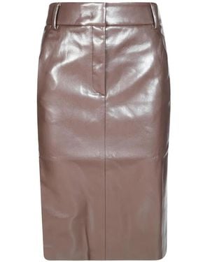 ANDAMANE New Xania Pencil Midi Skirt - Brown