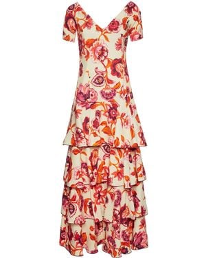 La DoubleJ Flamenco Tiered Maxi Dress