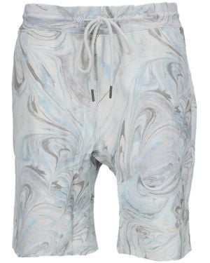 Joe's Jeans Marble-Print Drawstring Shorts - Blue