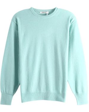 AURALEE Crew-Neck Cashmere Sweater - Blue