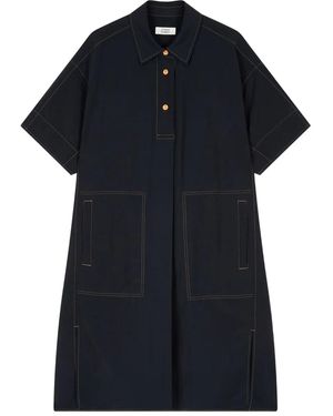 Studio Tomboy X Button-Up Shirt Midi Dress - Black