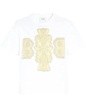 Barrie Cropped Logo T-Shirt - White