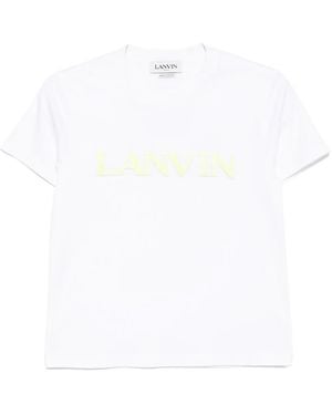 Lanvin T-Shirt Con Logo - Bianco